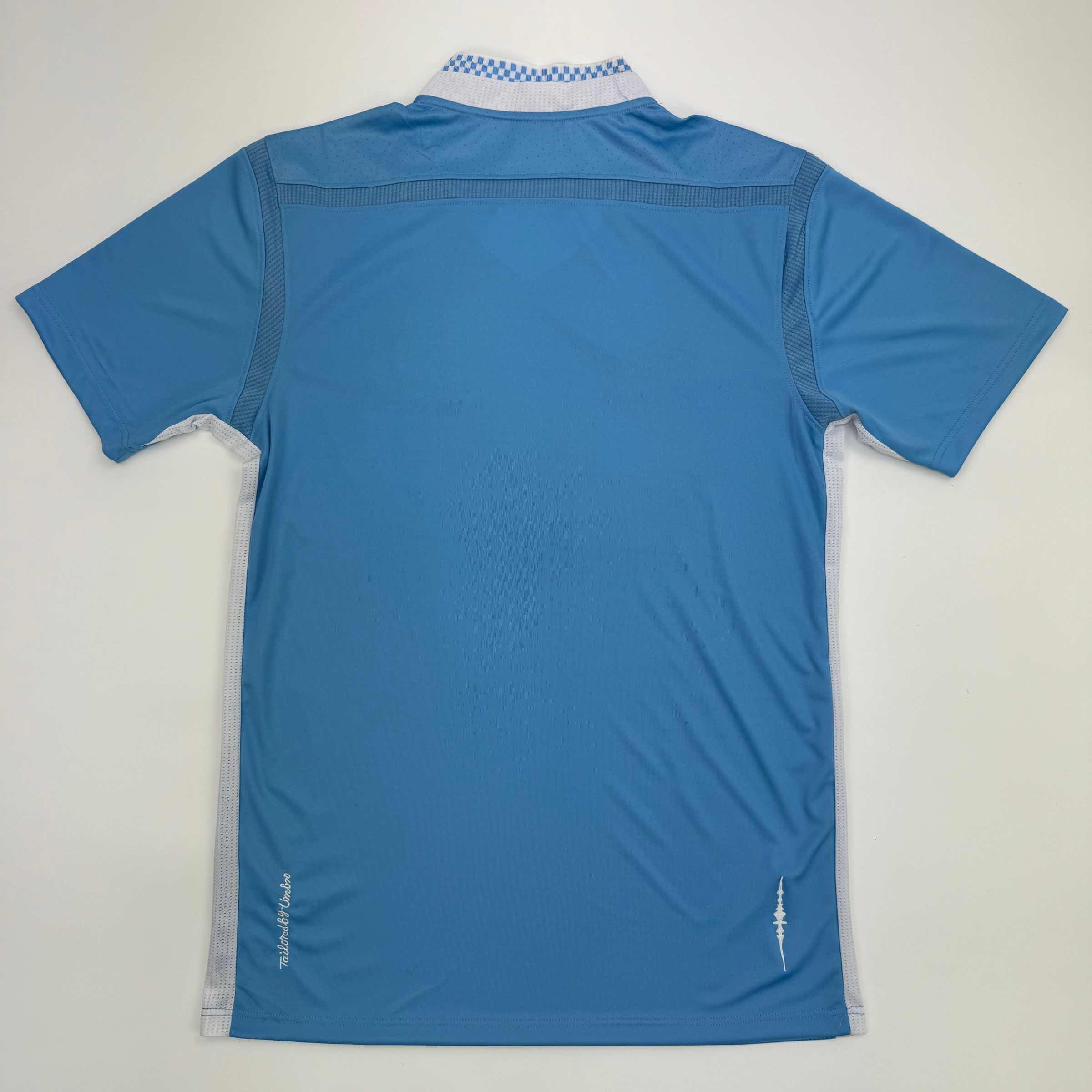 Autographed/Signed Sergio Kun Aguero Manchester City Blue Soccer Futbol Jersey Beckett BAS COA #2