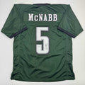 Autographed/Signed Donovan McNabb Philadelphia Green Football Jersey Beckett BAS COA