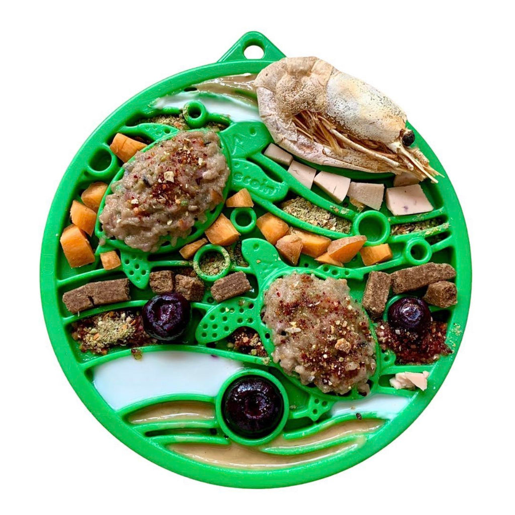 Water Nylon eCoin Durable Enrichment Snacking Coin for Dogs | USA-Made Lick Mat Alternative
