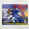 Autographed/Signed Odell Beckham Jr. The Catch New York Giants 8x10 Football Photo Beckett BAS COA