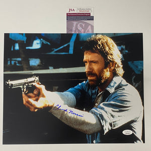 Autographed/Signed Chuck Norris Hero and the Terror 11x14 Movie Photo JSA COA #8