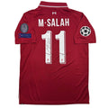 Autographed/Signed Mohamed Salah Liverpool Red Soccer Jersey Beckett BAS COA