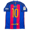 Autographed/Signed Lionel Leo Messi FC Barcelona Soccer Jersey Beckett BAS COA #4