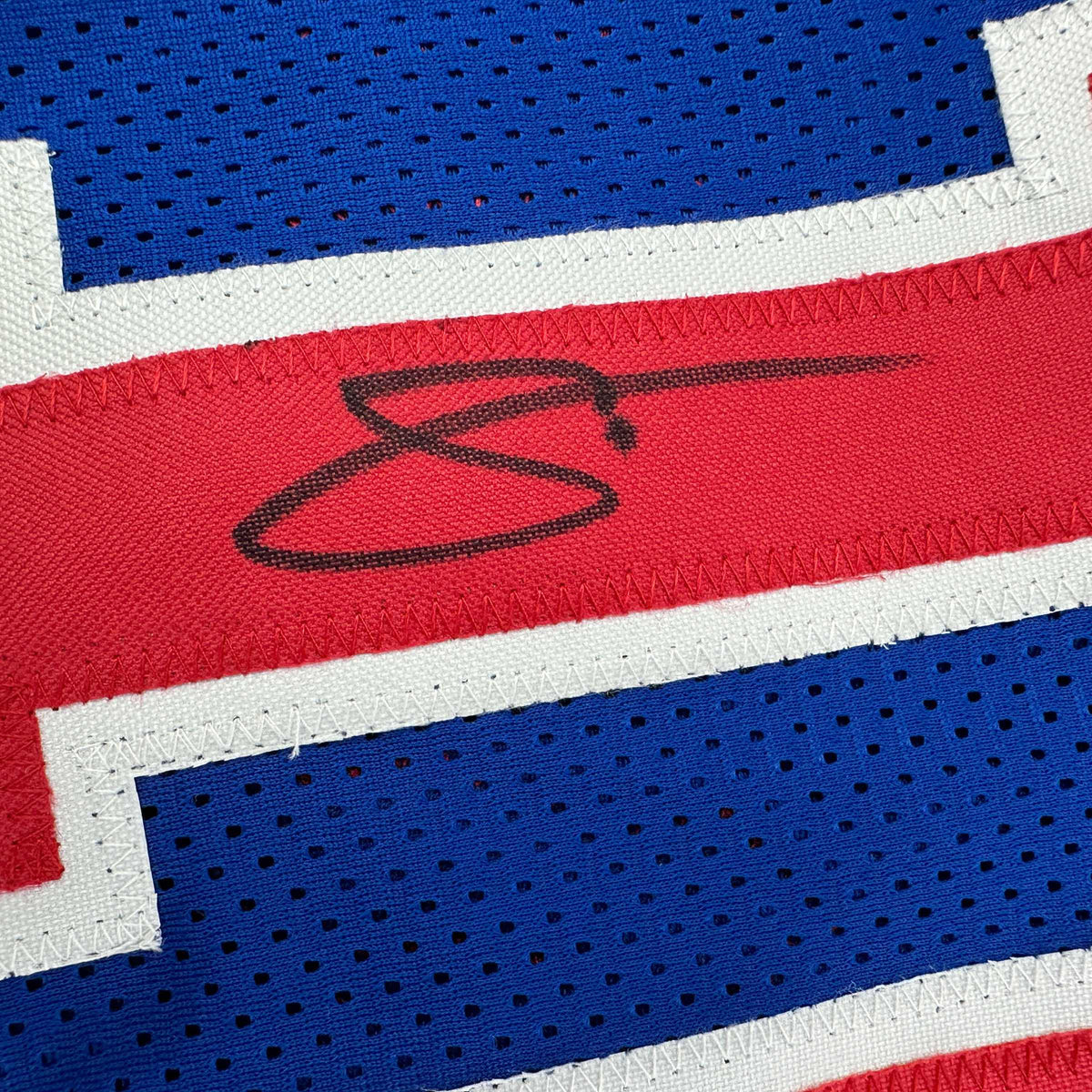 Framed Autographed/Signed DeMar DeRozan 35x39 Sacramento Blue Kansas City Retro Basketball Jersey Beckett BAS COA