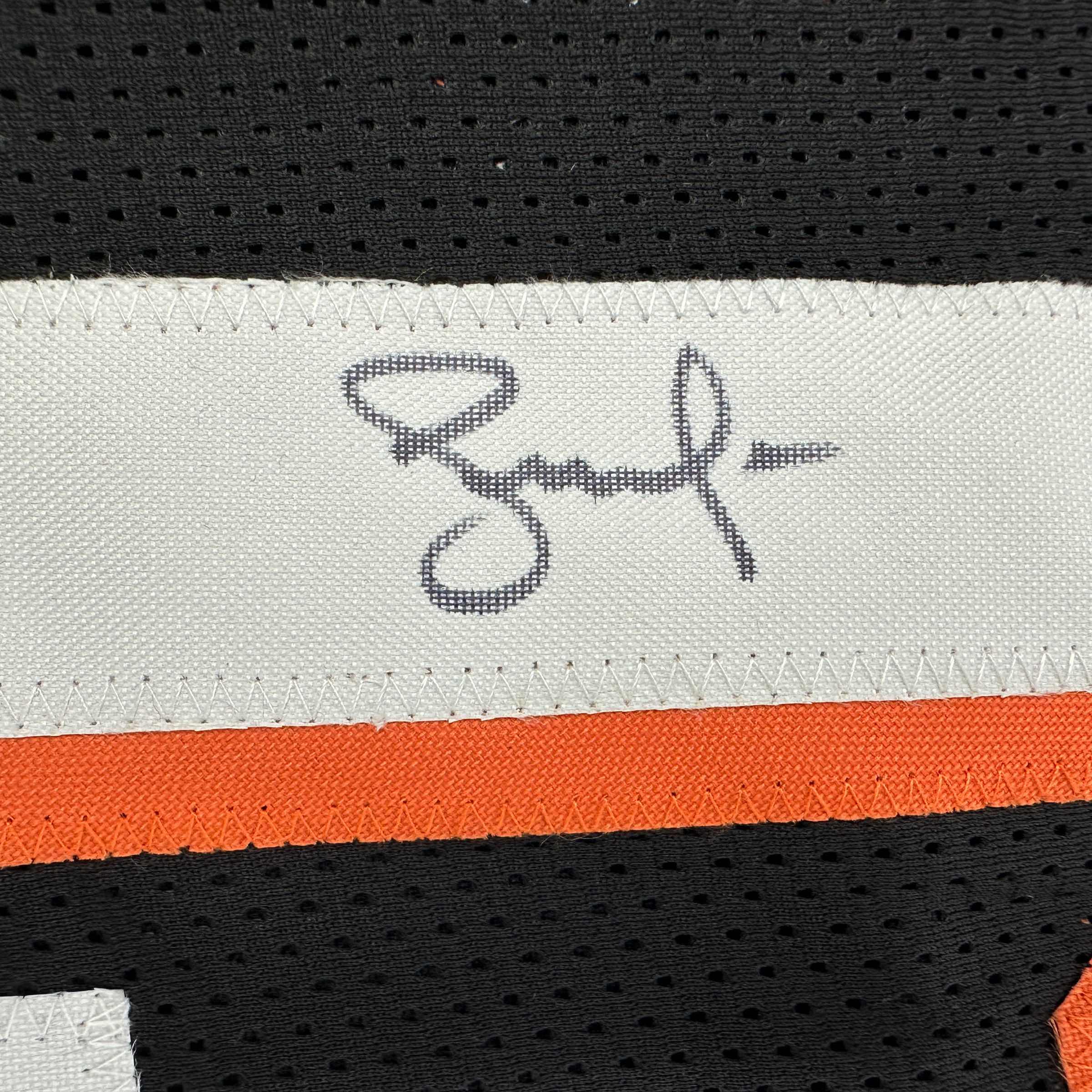 Framed Autographed/Signed Steve Nash 35x39 Phoenix Black Basketball Jersey Beckett BAS COA