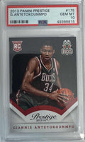Graded 2013 Panini Prestige Giannis Antetokounmpo #175 Rookie RC Basketball Card PSA 10 Gem Mint