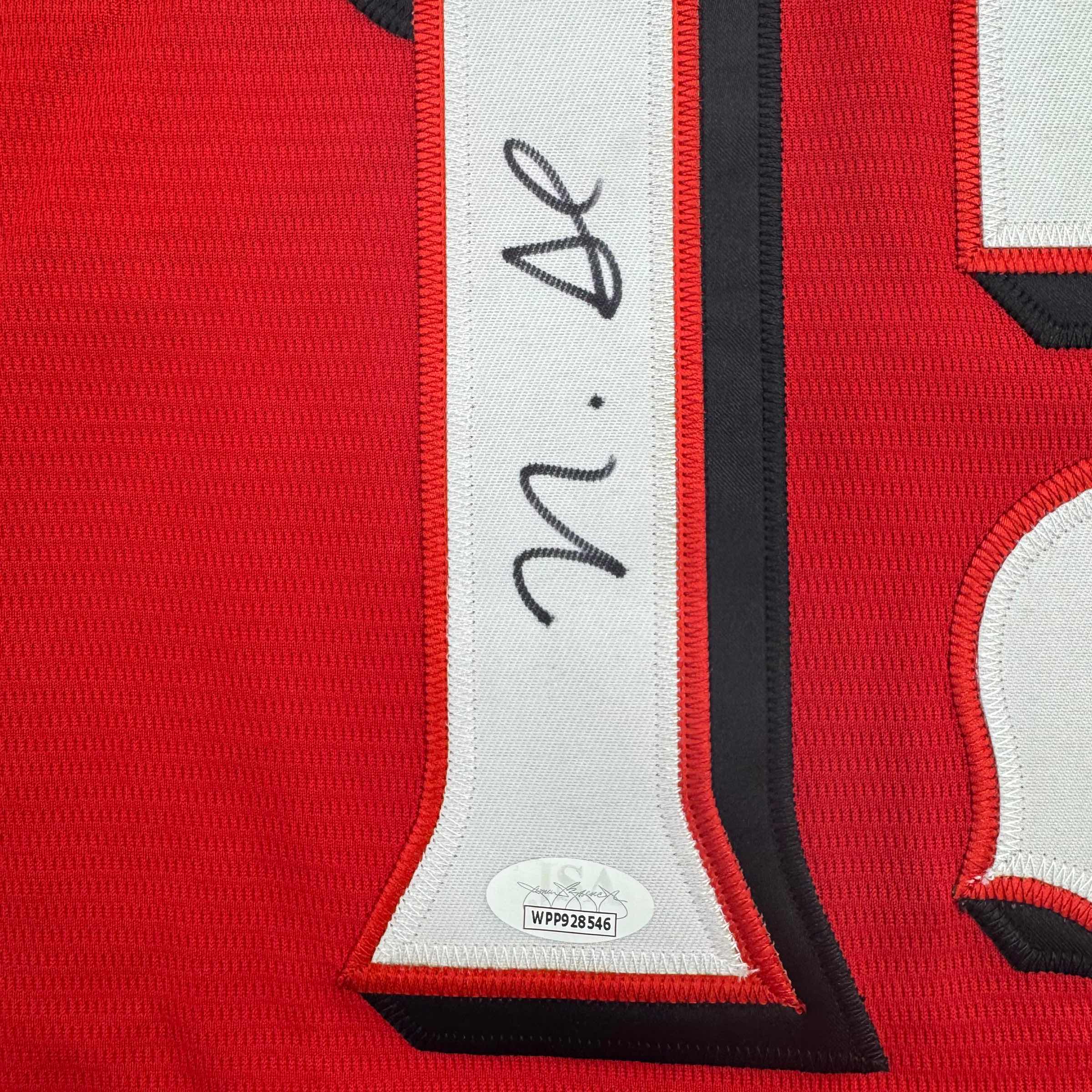 Autographed/Signed Nick Senzel Cincinnati Red Baseball Jersey JSA COA