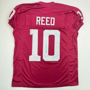 Autographed/Signed Marcel Reed Texas A&M Maroon College Football Jersey JSA COA