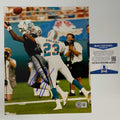 Autographed/Signed Tim Brown Las Vegas Oakland Raiders 8x10 Football Photo Beckett BAS COA #2