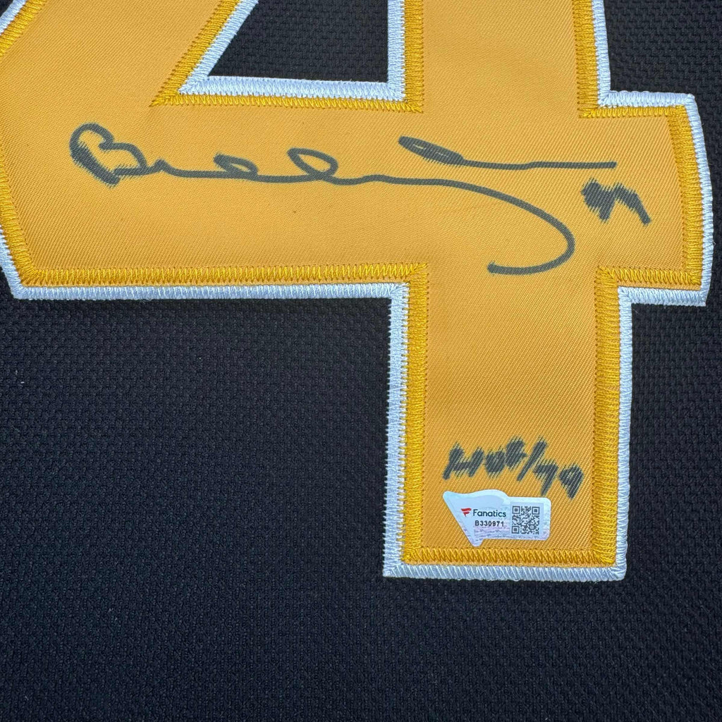 Autographed/Signed Bobby Orr "HOF 79" Boston Bruins Black Hockey Jersey Fanatics COA
