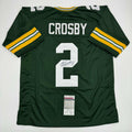 Autographed/Signed Mason Crosby Green Bay Green Football Jersey JSA COA