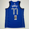 Autographed/Signed Luka Doncic Dallas Mavericks Blue Authentic Basketball Jersey JSA COA