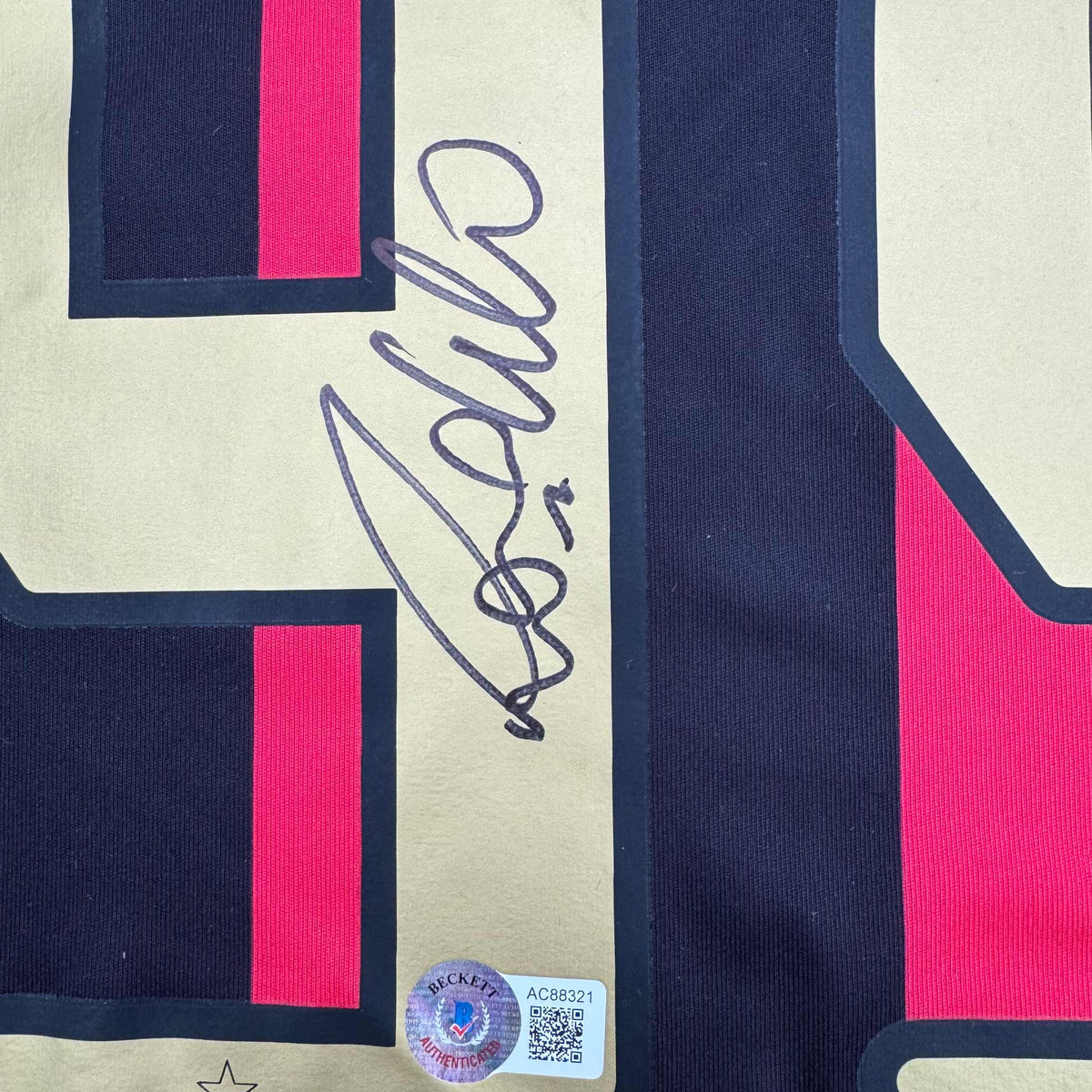 Framed Autographed/Signed Ronaldo Nazario 35x39 AC Milan Black/Red Soccer Futbol Jersey Beckett BAS COA
