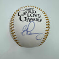 Autographed/Signed Evan Longoria Gold Glove Rawlings Official Major League ROML Baseball JSA COA
