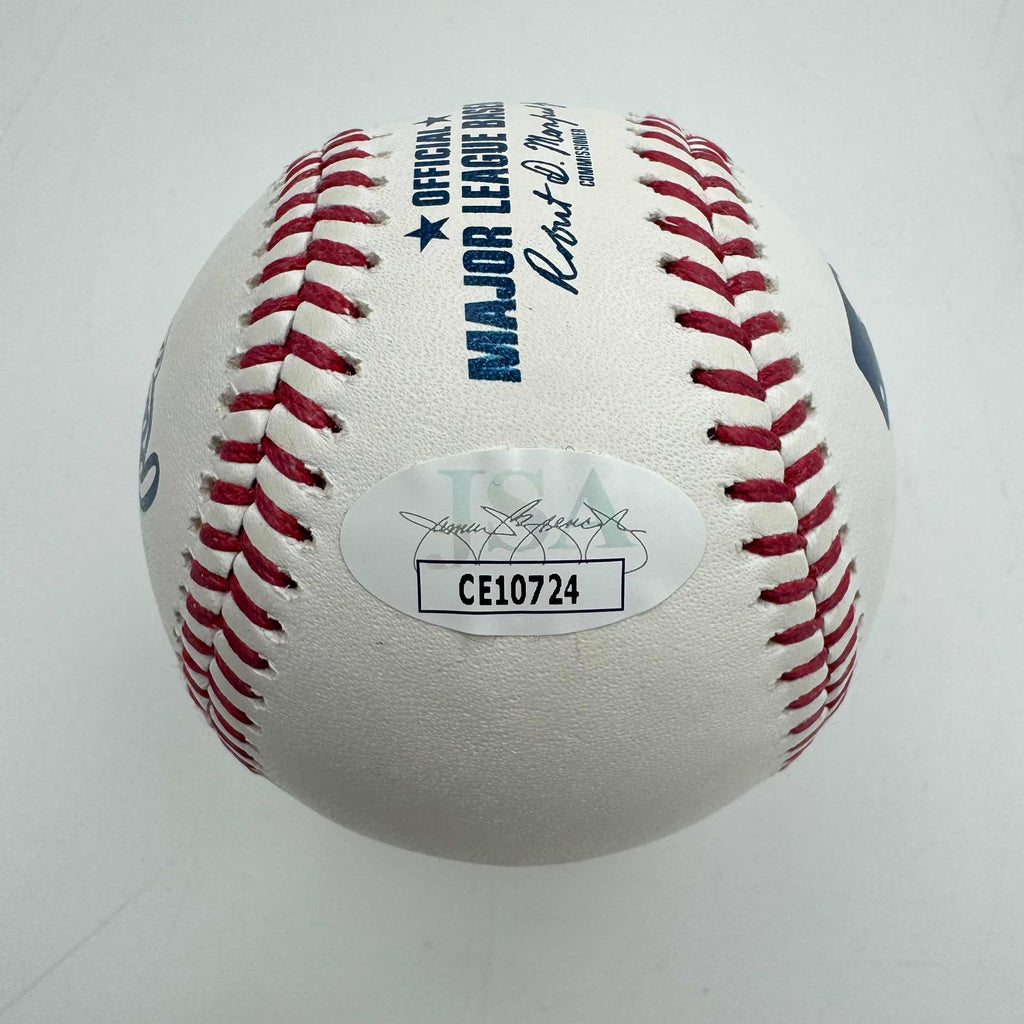 Autographed/Signed Royce Lewis Rawlings Official Major League Baseball ROML JSA COA