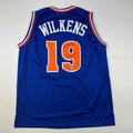 Autographed/Signed Lenny Wilkens HOF Cleveland Blue Basketball Jersey Beckett BAS COA