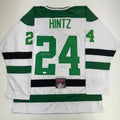 Autographed/Signed Roope Hintz Dallas White Hockey Jersey JSA COA