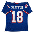 Autographed/Signed Darius Slayton New York Retro Blue Football Jersey JSA COA