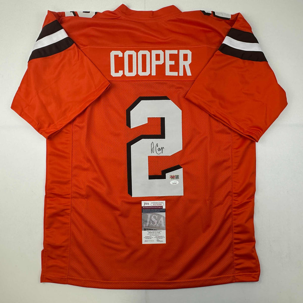 Autographed/Signed Amari Cooper Cleveland Orange Football Jersey JSA COA