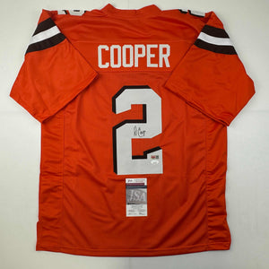 Autographed/Signed Amari Cooper Cleveland Orange Football Jersey JSA COA