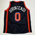 Autographed/Signed Donte Divincenzo New York Black Basketball Jersey Beckett BAS COA