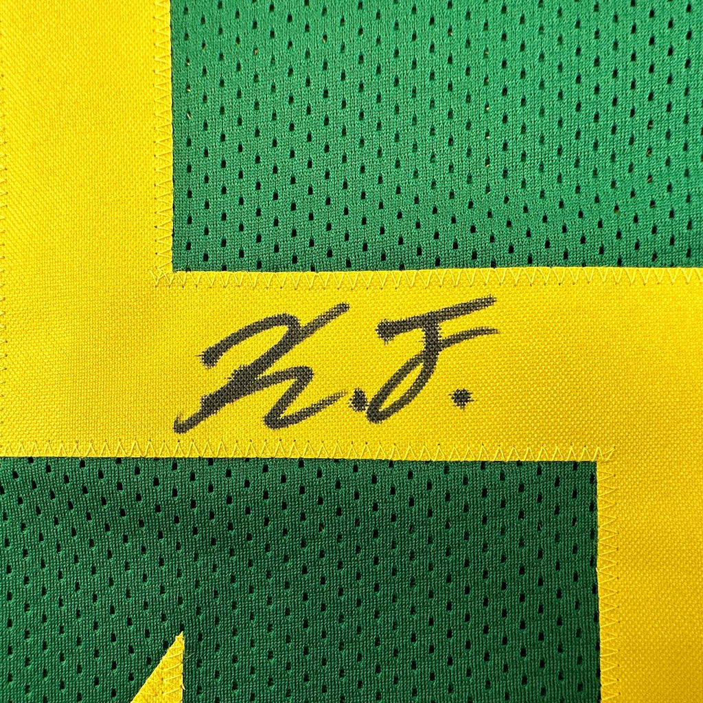 Autographed/Signed Kayvon Thibodeaux Oregon Green College Football Jersey JSA COA