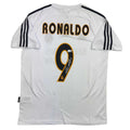 Autographed/Signed Ronaldo Nazario Real Madrid White Soccer Jersey Beckett BAS COA
