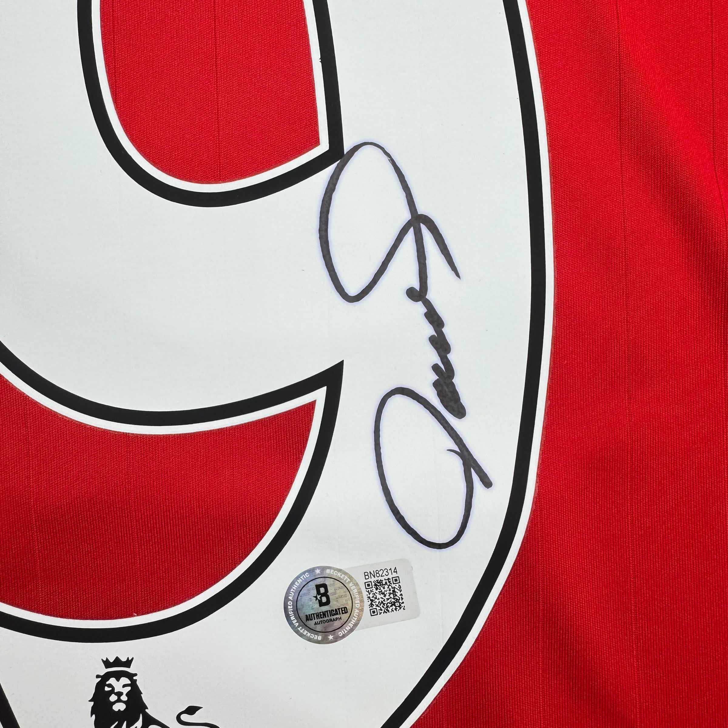 Autographed/Signed Fernando Torres Liverpool Red Soccer Jersey Beckett BAS COA