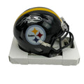 Autographed/Signed Hines Ward Pittsburgh Steelers Mini Football Helmet Beckett BAS COA