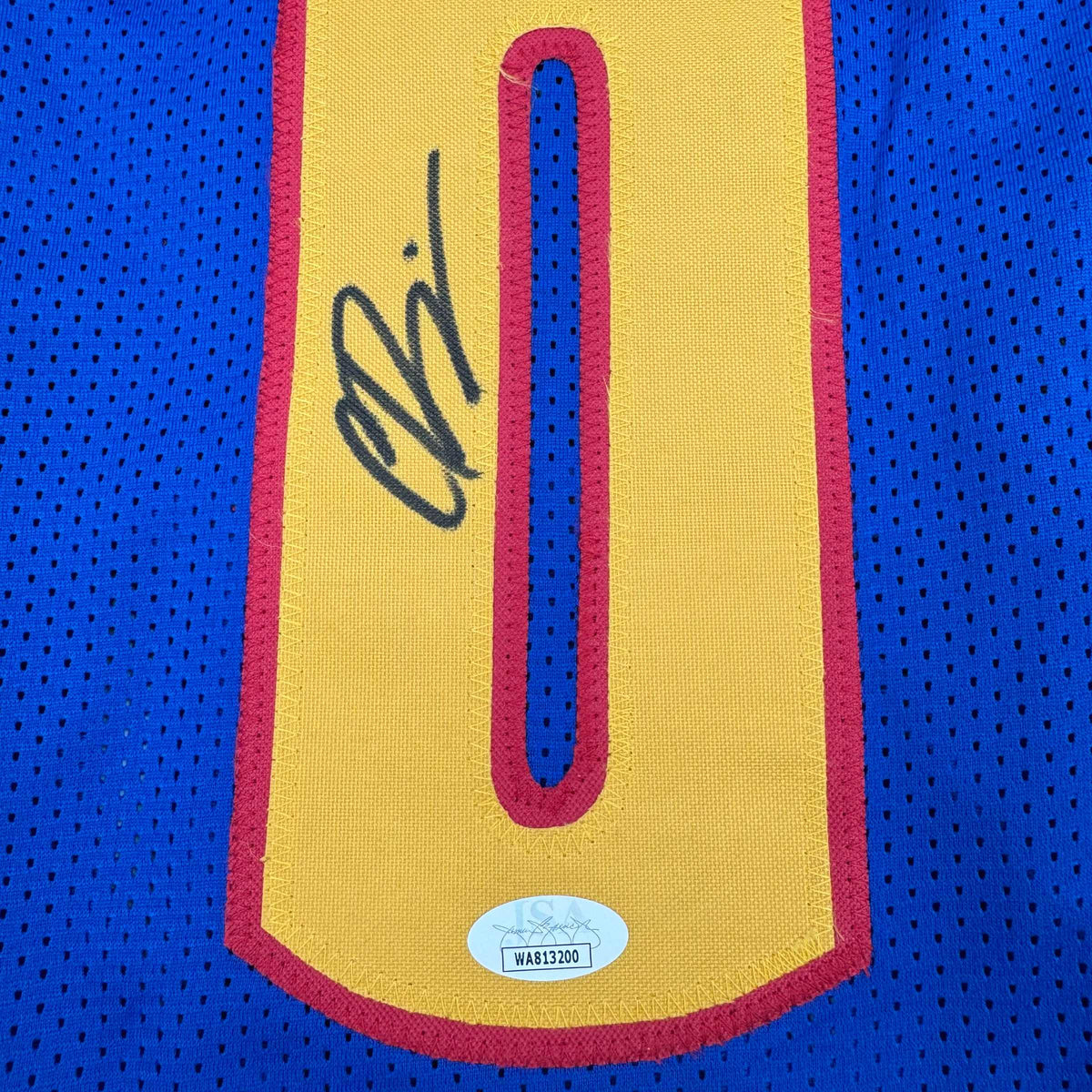 Autographed/Signed Christian Braun Denver Royal Blue Basketball Jersey JSA COA