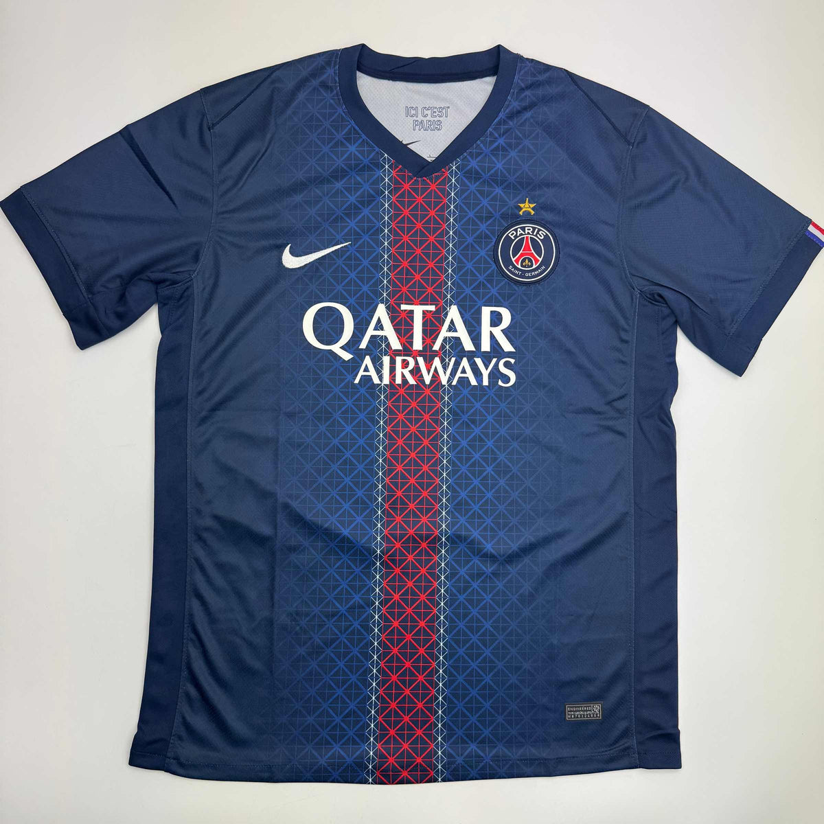 Autographed/Signed Vitinha PSG Paris Saint Germain Blue Soccer Futbol Jersey Beckett BAS COA