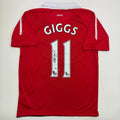 Autographed/Signed Ryan Giggs Manchester United Red Soccer Jersey Beckett BAS COA