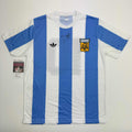 Autographed/Signed Mario Kempes Argentina Blue Soccer Futbol Jersey JSA COA