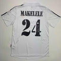 Autographed/Signed Claude Makelele Real Madrid White Soccer Jersey Beckett BAS COA