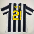 Autographed/Signed Andrea Pirlo Juventus White Soccer Jersey Beckett BAS COA