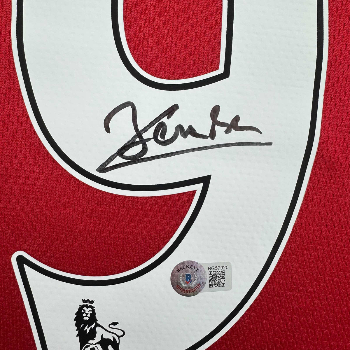 Autographed/Signed DImitar Berbatov Manchester United Red Soccer Jersey Beckett BAS COA