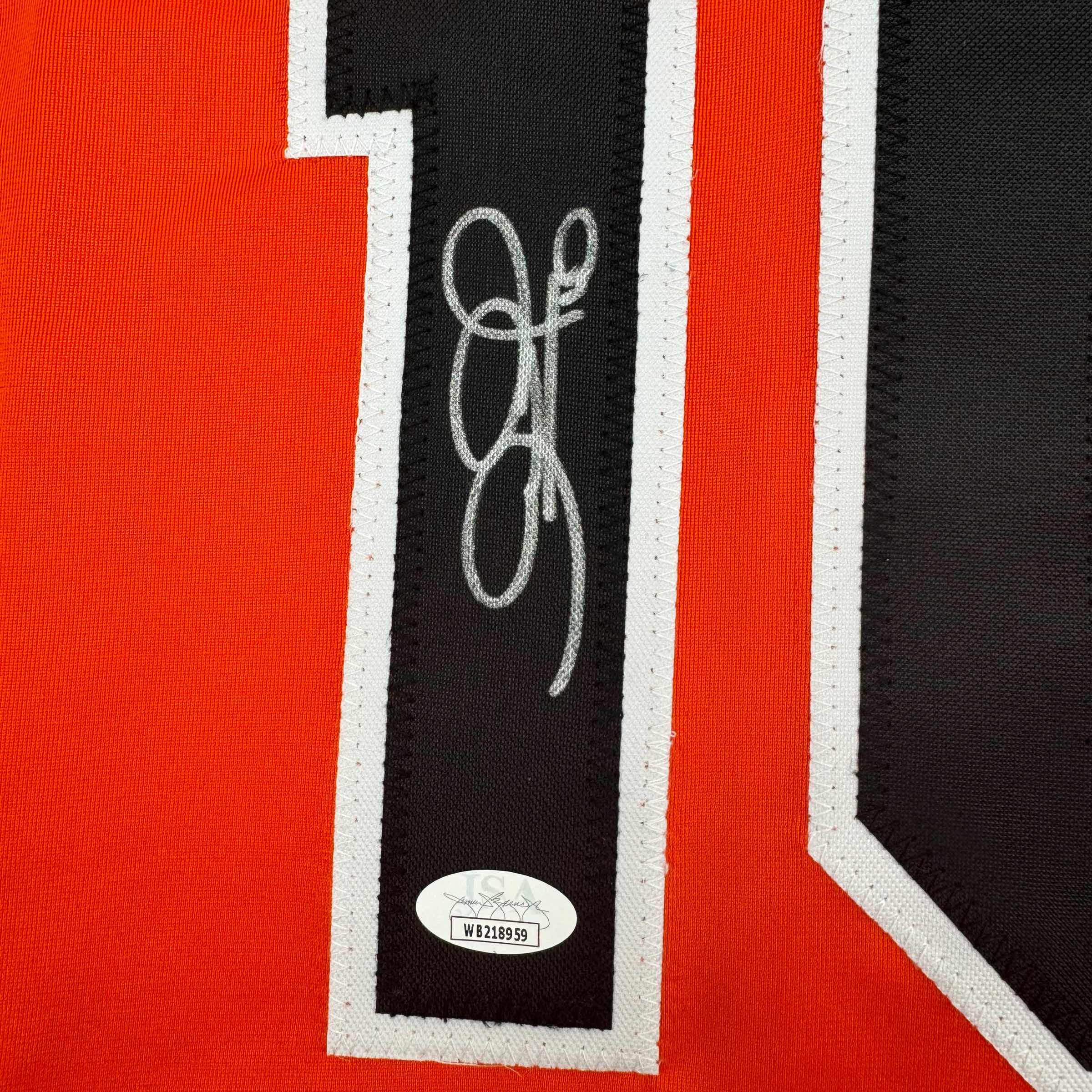 Autographed/Signed Adam Jones Baltimore Orange Baseball Jersey JSA COA