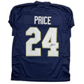 Autographed/Signed JaDarian Price Notre Dame Blue College Football Jersey JSA COA