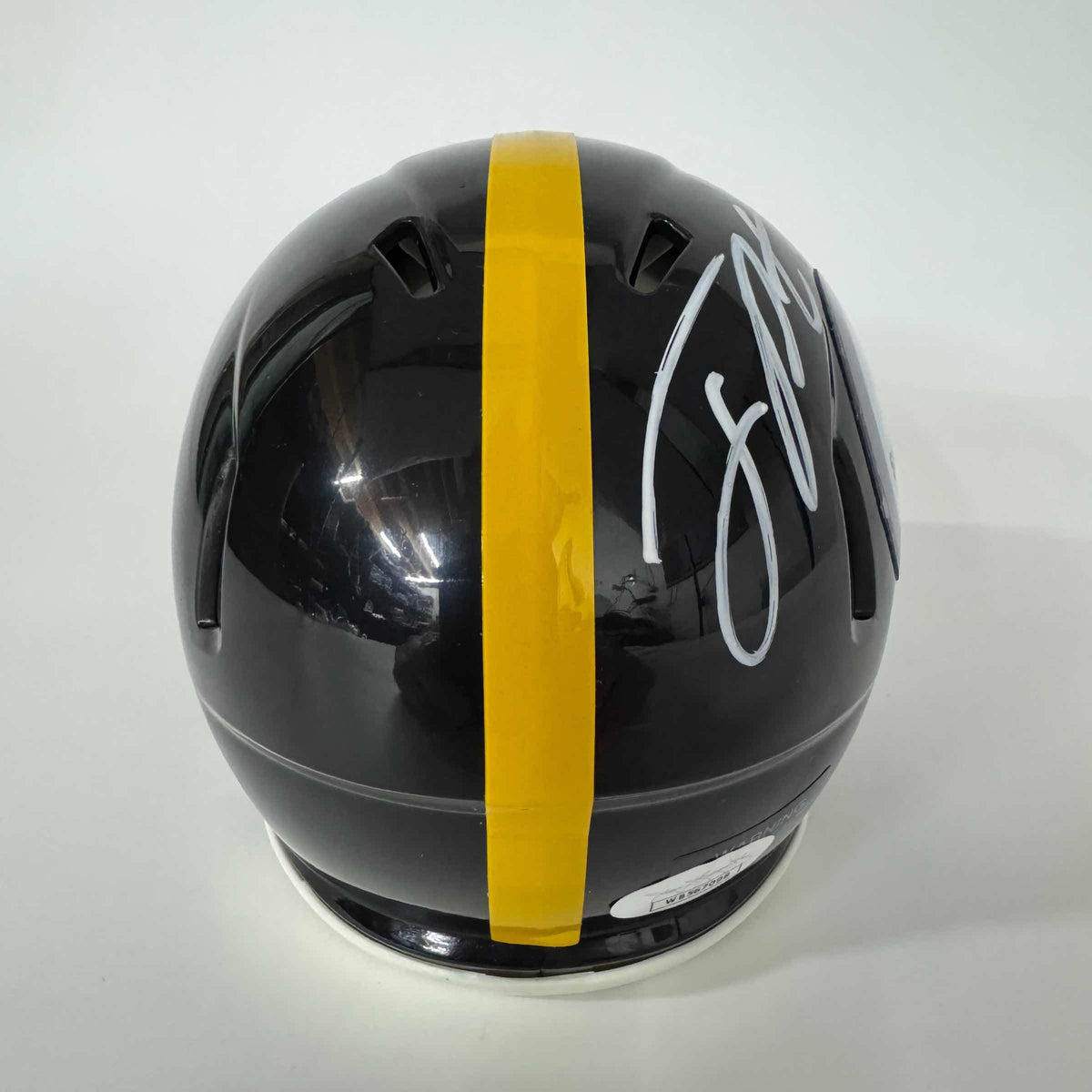 Autographed/Signed Joey Porter Jr. Pittsburgh Steelers Mini Football Helmet JSA COA