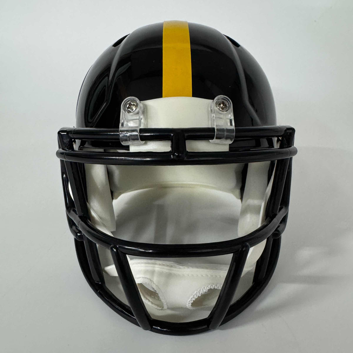Autographed/Signed Joey Porter Jr. Pittsburgh Steelers Mini Football Helmet JSA COA