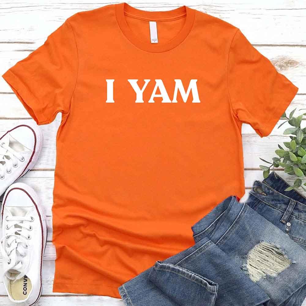 I YAM T-Shirt – Funny Thanksgiving Pun Tee