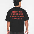 "I Flirt As A Joke" Funny T-Shirt – Sarcastic Social Anxiety Graphic Tee, Premium 100% Cotton Relatable Introvert Top, Made in USA
