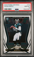 Graded 2020 Panini Certified Jalen Hurts #114 #/399 Rookie RC Football Card PSA 10 Gem Mint