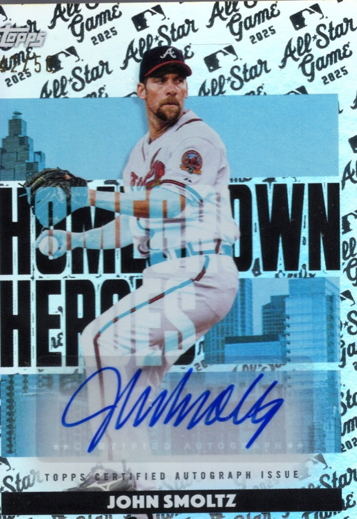 2025 Topps All Star Game John Smoltz #HHAJS Homegrown Heros Autograph Variation /50 Baseball Card
