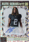 2025 Panini Donruss Ashton Jeanty #ESRAJY Elite Series Rookies Auto /99 Las Vegas Raiders Rookie RC Football Card