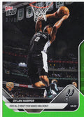2025 Topps Now Dylan Harper #7 Green Foil /99 San Antonio Spurs Rookie RC Basketball Card