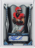 2025 Leaf Metal Gunner Stockton #MAGS1 White Auto /45 Georgia Bulldogs Rookie RC Football Card