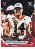 2025 Topps Bowman U Now Gunner Stockton #57 Red Foil /5 Georgia Bulldogs Rookie RC Football Card