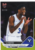 2025 Topps Bowman U Now AJ Dybantsa #28 Gold Foil /50 BYU Cougars Rookie RC Basketball Card