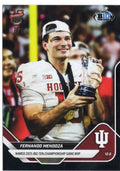 2025 Topps Bowman U Now Fernando Mendoza #58 Black Foil /10 Indiana Hoosiers Rookie RC Football Card